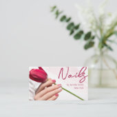 Nail Salon QR code visitekaartje (Staand voorkant)