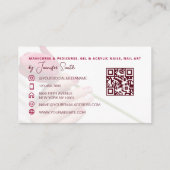 Nail Salon QR code visitekaartje (Achterkant)