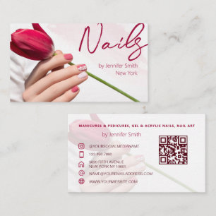 Nail Salon QR code visitekaartje