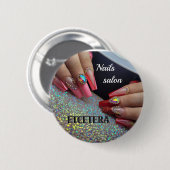 NAIL SALON RONDE BUTTON 5,7 CM (Voorkant /achterkant)