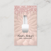 Nail Salon Roos Gold Drivers Geometrische Manicuri Visitekaartje (Voorkant)