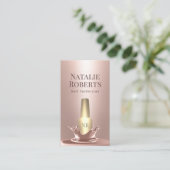 Nail Salon Roos Gold Poland Splash Makeup Artist Visitekaartje (Staand voorkant)