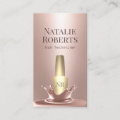 Nail Salon Roos Gold Poland Splash Makeup Artist Visitekaartje (Voorkant)