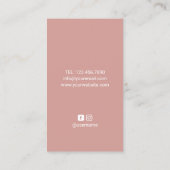 Nail Salon Roos Gold Pools plash Manicurist Visitekaartje (Achterkant)