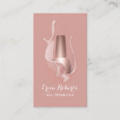 Nail Salon Roos Gold Pools plash Manicurist Visitekaartje (Voorkant)
