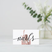 Nail Salon Roos Gold Poolse bottelaar Visitekaartje (Staand voorkant)
