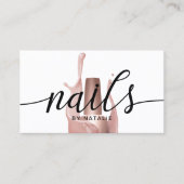 Nail Salon Roos Gold Poolse bottelaar Visitekaartje (Voorkant)