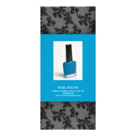 Nail Salon Services Prijslijst {Blauwgroen blauw} Reclamekaart