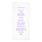 Nail Salon Services Prijslijst {Paars} Reclamekaart (Achterkant)