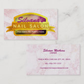 Nail Salon Slogans Visitekaartjes (Voorkant / Achterkant)