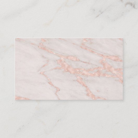 Nail Salon Spa Technician Blush Roos Marmer Visitekaartje (Achterkant)