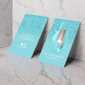 Nail Salon Turquoise Poolse Splash Makeup Artist Visitekaartje