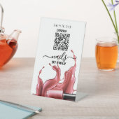 Nail Salon Venmo QR Code Betaling | Scannen naar b Reclamebord Met Voetstuk (Insitu)