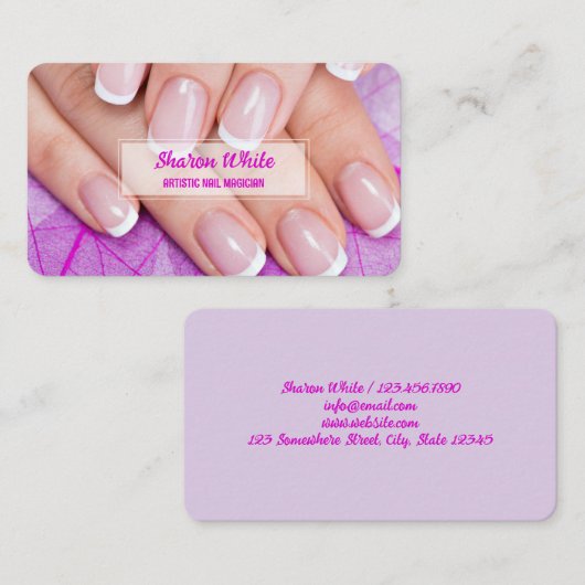 Nail Salon Visitekaartje (Voorkant / Achterkant)