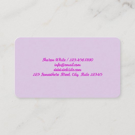 Nail Salon Visitekaartje (Achterkant)