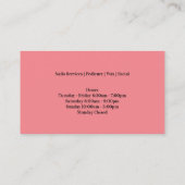 Nail Salon Visitekaartje (Achterkant)