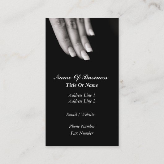 Nail Salon Visitekaartje (Voorkant)