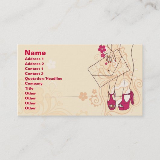 Nail Salon Visitekaartje (Voorkant)