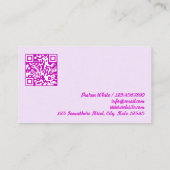 Nail Salon Visitekaartje (Achterkant)