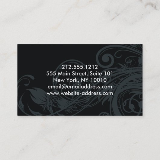 Nail Salon Visitekaartje (Achterkant)