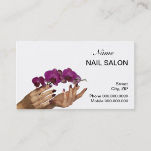 Nail Salon-Visitekaartje - kies uw kleur Afsprakenkaartje