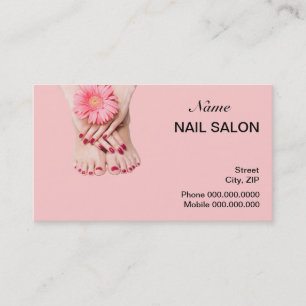 Nail Salon-Visitekaartje - kies uw kleur Afsprakenkaartje