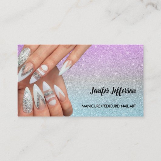 Nail Salon Visitekaartje Klantenkaartje (Voorkant)
