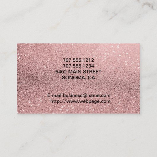 Nail Salon Visitekaartje Klantenkaartje (Achterkant)