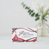 Nail Salon-visitekaartje Visitekaartje (Staand voorkant)