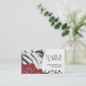 Nail Salon Visitekaartjes Afsprakenkaartje (Staand voorkant)