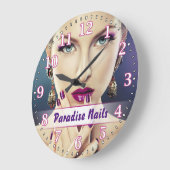 Nail Salon  wandklok (Hoek)