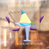 Nail Salon Winkelbedrijf aanpassen Raamsticker (Vel 2)