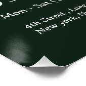 Nail Spa Custom Glossy Poster (Hoek)