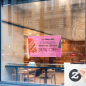 Nail Spa Custom Speciale Aanbieding Venster Cling Raamsticker (Cafe Raam)