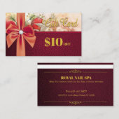 Nail Spa, Massage Spa-cadeaukaart Visitekaartje (Voorkant / Achterkant)