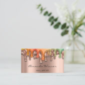 Nail Studio biedt Roos QR Logo Wax Body Care Visitekaartje (Staand voorkant)