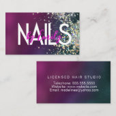 Nail Studio Designer Galaxy Art Visitekaartje (Voorkant / Achterkant)