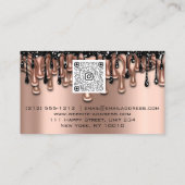 Nail Studio Drift Roos QR Code Logo Wax Body Care Visitekaartje (Achterkant)