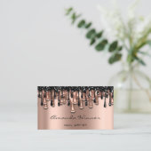 Nail Studio Drift Roos QR Code Logo Wax Body Care Visitekaartje (Staand voorkant)