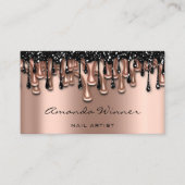 Nail Studio Drift Roos QR Code Logo Wax Body Care Visitekaartje (Voorkant)