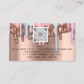 Nail Studio Drift Roos QR Logo Wax Epilation Pink Visitekaartje (Achterkant)