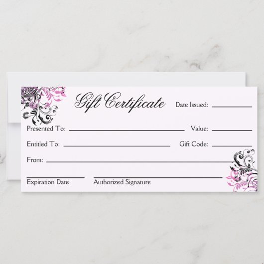 Nail Studio- en Salon-cadeaubon (Achterkant)