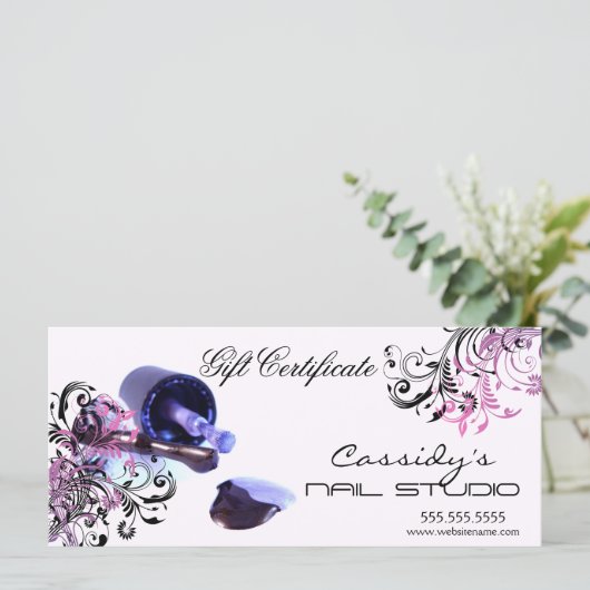 Nail Studio- en Salon-cadeaubon (Staand voorkant)