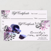 Nail Studio- en Salon-cadeaubon (Voorkant / Achterkant)