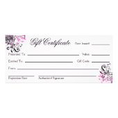 Nail Studio- en Salon-cadeaubon Reclamekaart (Achterkant)