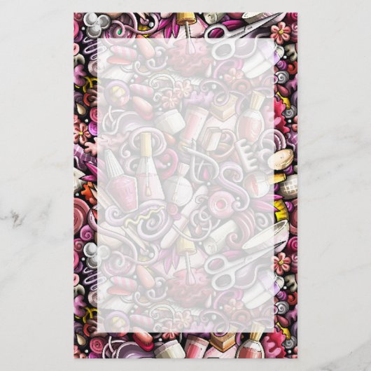 Nail Studio Pattern Briefpapier (Voorkant)