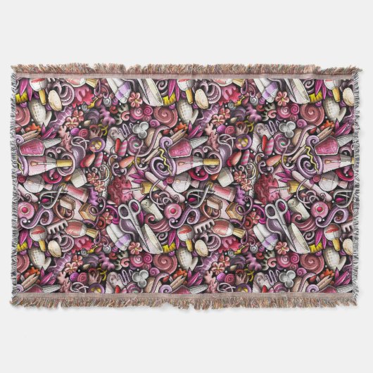 Nail Studio Pattern Deken (Voorkant)