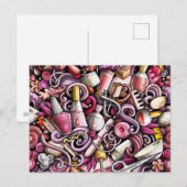 Nail Studio Pattern Feestdagenkaart (Voorkant / Achterkant)