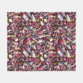 Nail Studio Pattern Fleece Deken (Voorkant (Horizontaal))