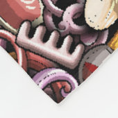 Nail Studio Pattern Fleece Deken (Hoek)